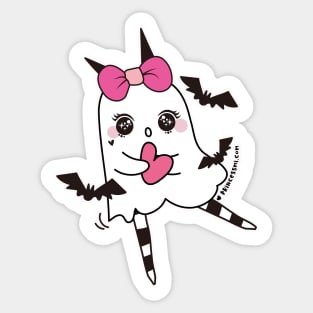 kawaii cute ghosts cute spooky , cute halloween Sticker